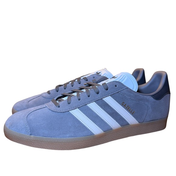 Adidas Gazelle Real Madrid IH2631 Gray & White Suede Shoes Men\'s 13 NWT No Adidas Gazelle Real Madrid IH2631 Gray & White Suede Shoes Men\'s 13 NWT No